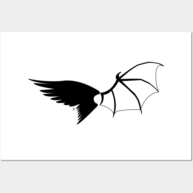 Lucifer wings Wall Art by Gabi Veiga